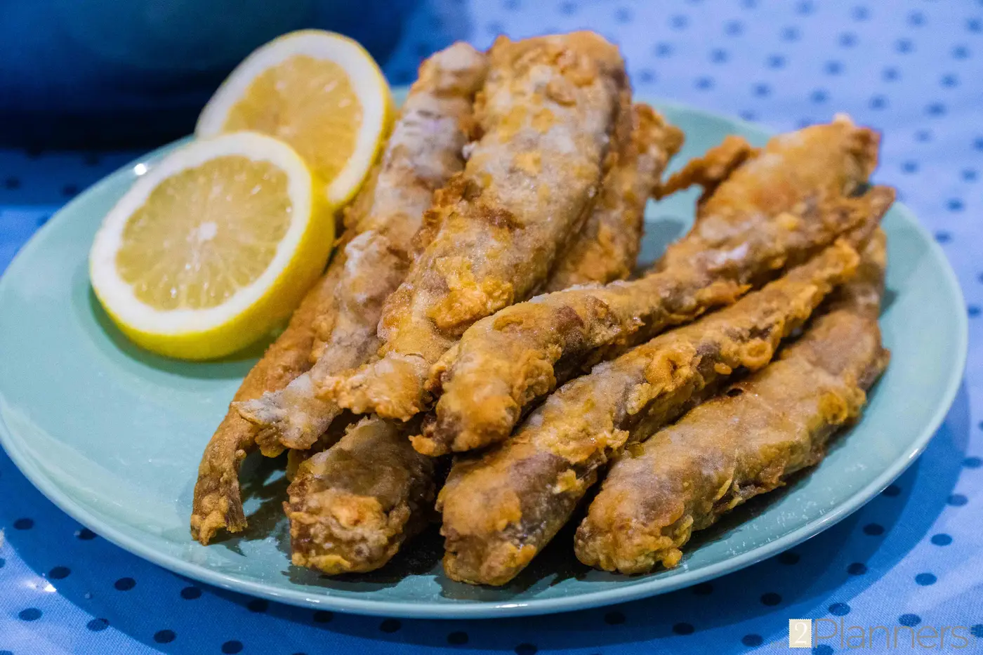 Fried Blue Whiting with Bean Salad
