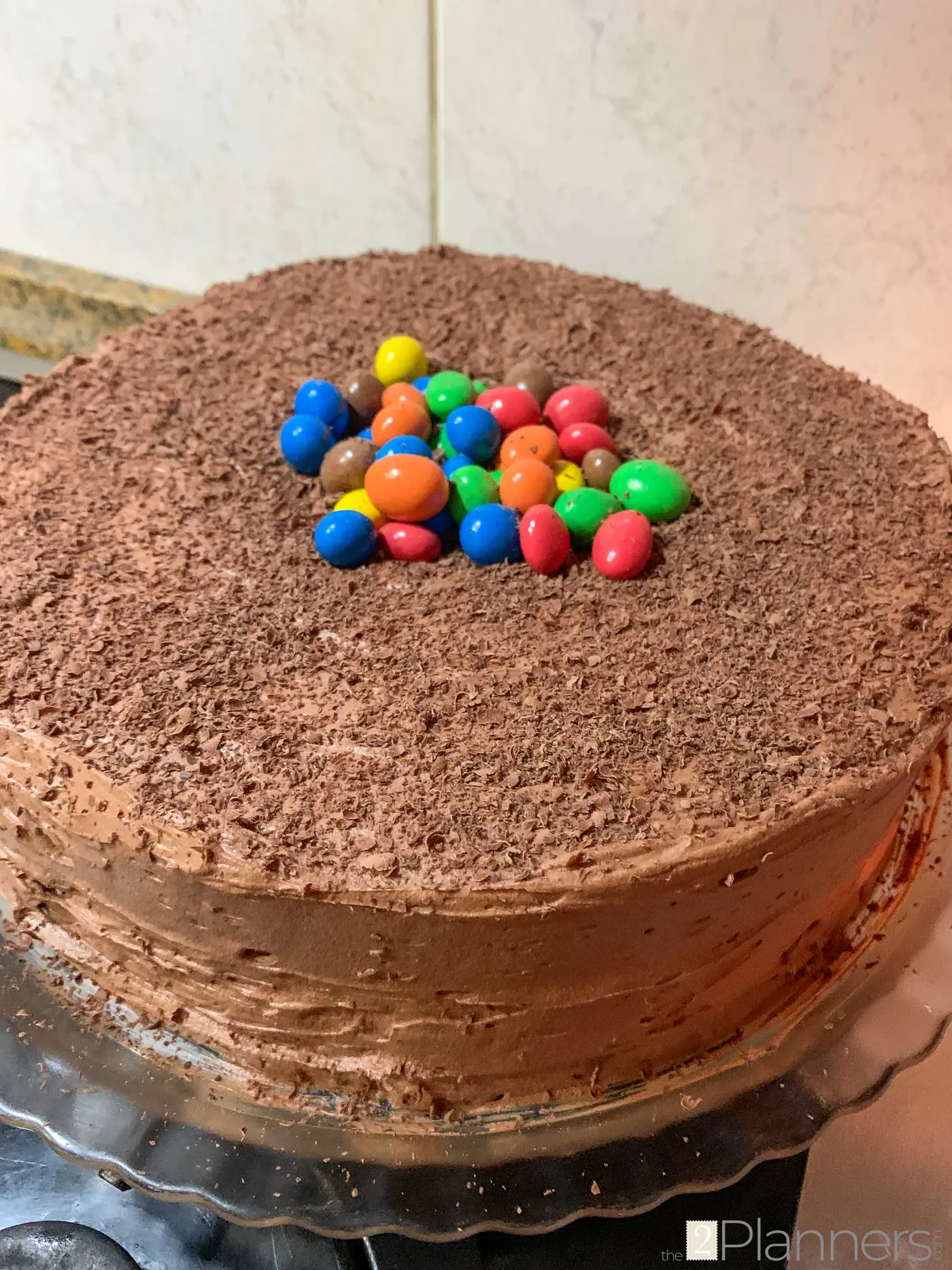M&Ms and Salted Caramel Cake