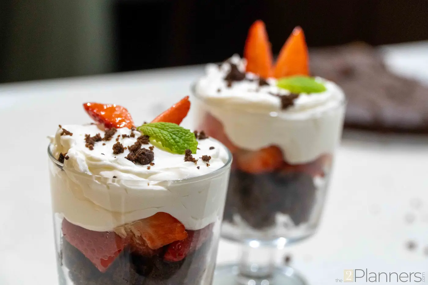 Brownie Strawberry Trifle